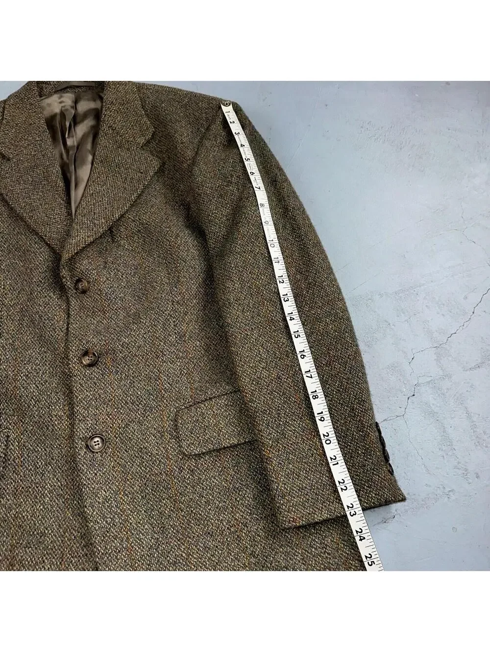 VTG Hugo Boss Alexander Scotland Wool 40 Short Sport Coat Blazer Jacket Tweed